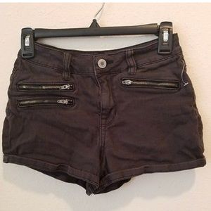 Kendall and Kylie High Rise Black Shorts