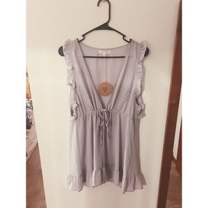 Honey Punch Lilac Lace Top