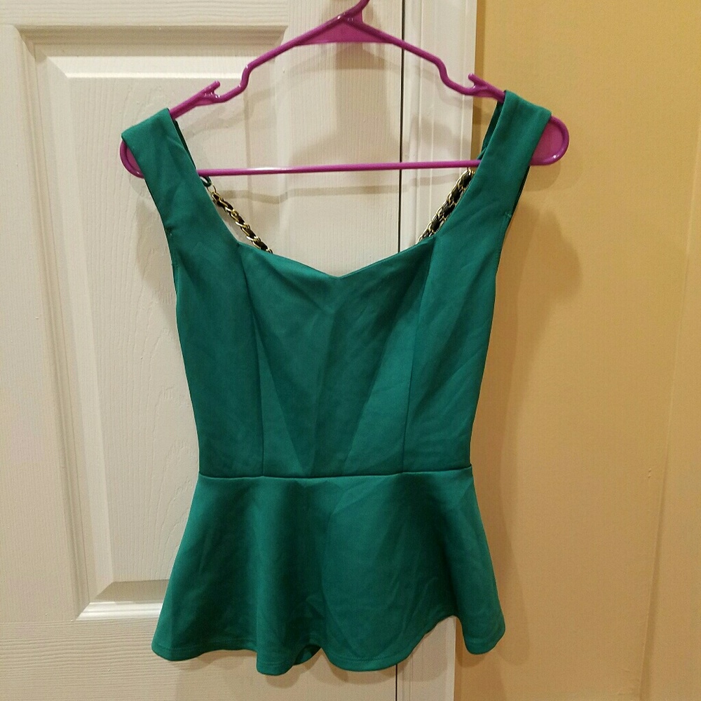 Charlotte russe peplum top size medium