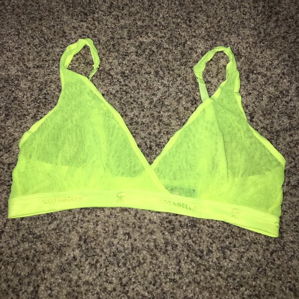 Neon yellow bralette