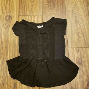 Aeropostale black peolum top