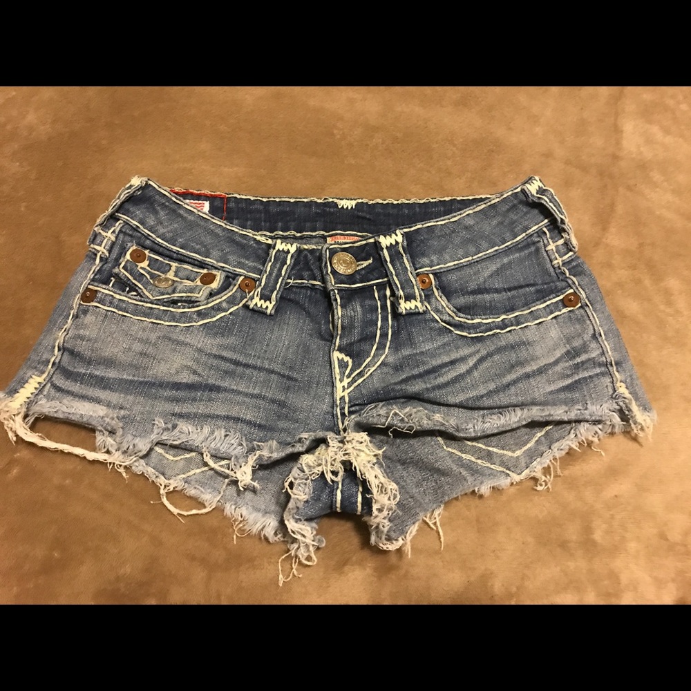 True Religion cut off shorts