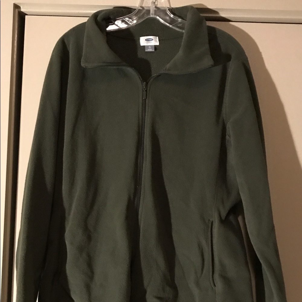 Army green fleece jacket