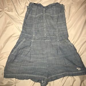 Abercrombie cute denim romper