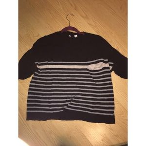 Black striped sweater