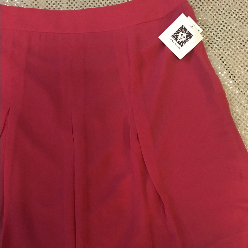 NWT Valentines Date Pleated Chiffon Skirt - Picture 5 of 6
