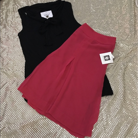 NWT Valentines Date Pleated Chiffon Skirt - Picture 3 of 6
