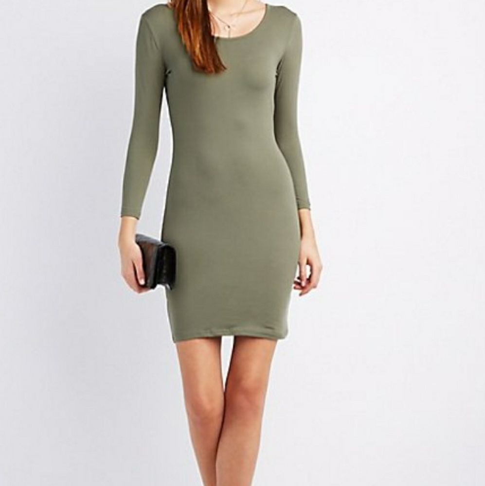 Scoop neck bodycon