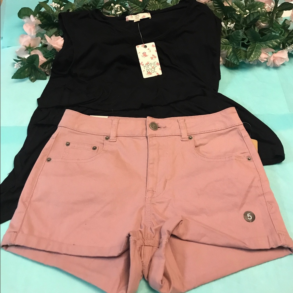 NWT Woodrose Stretch Shorts - Picture 5 of 5