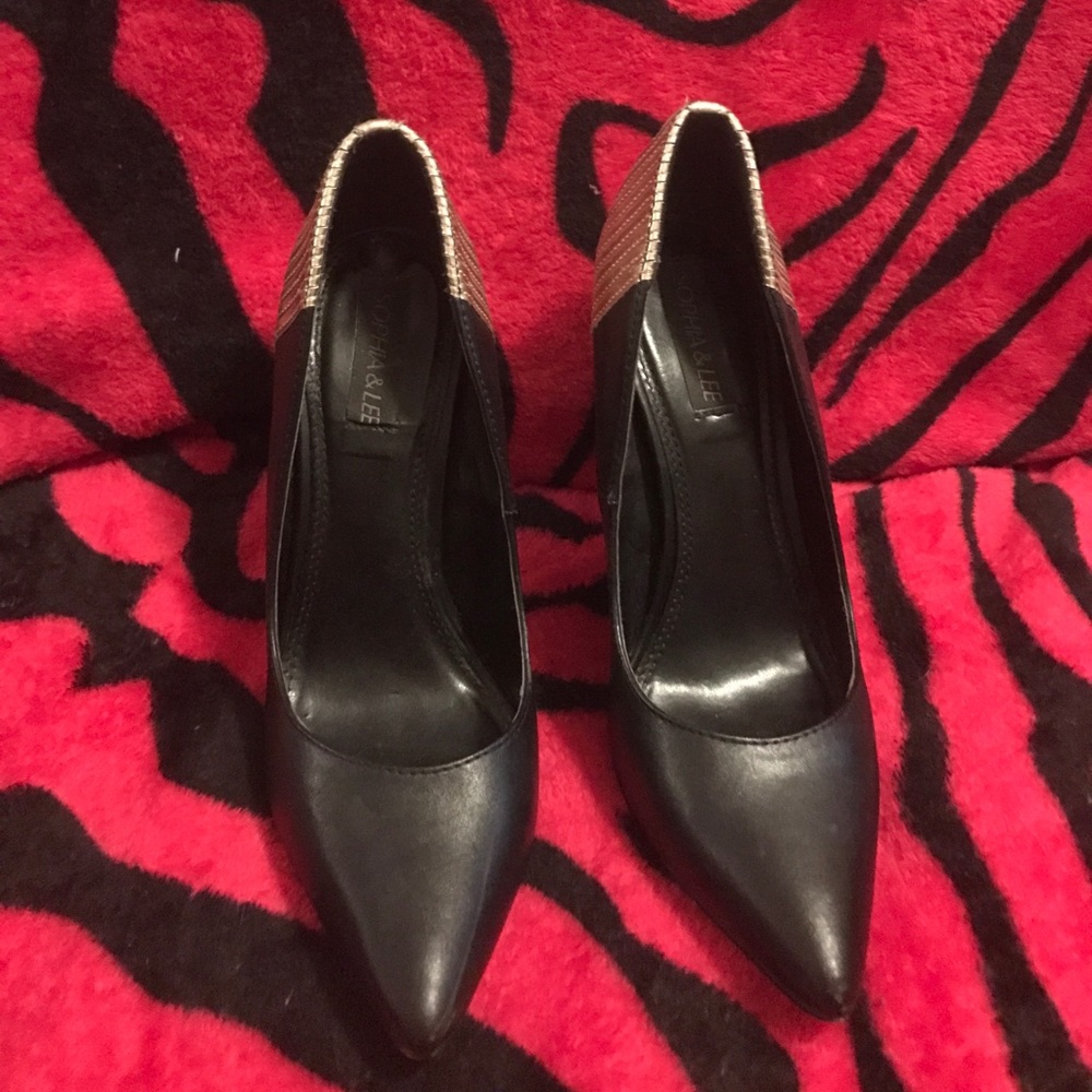 Heels with gold