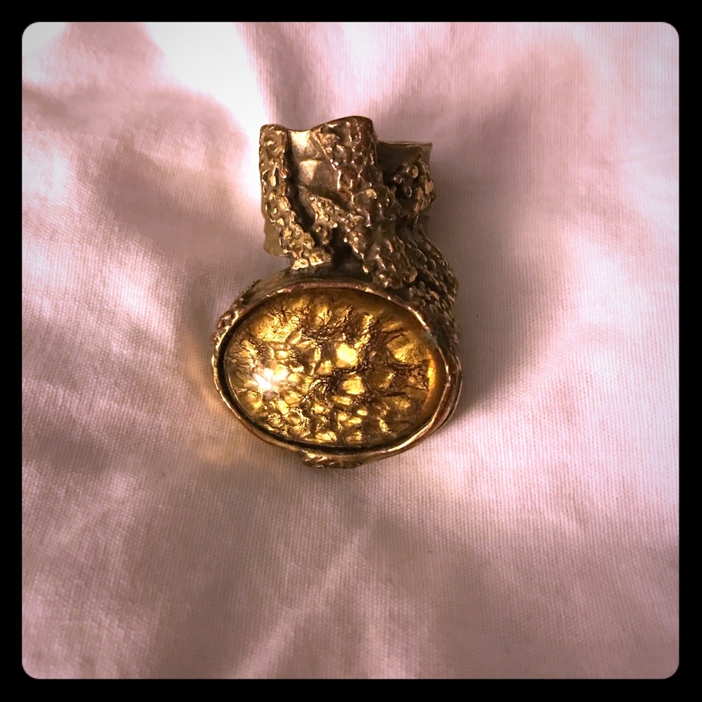 Authentic YSL Arty Ring- Bronze/Gold