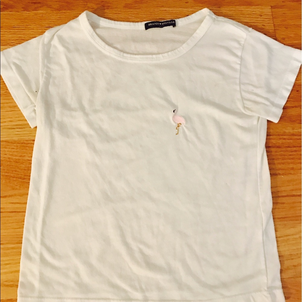 white brandy melville tee