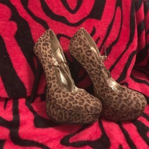 Cheetah print heels