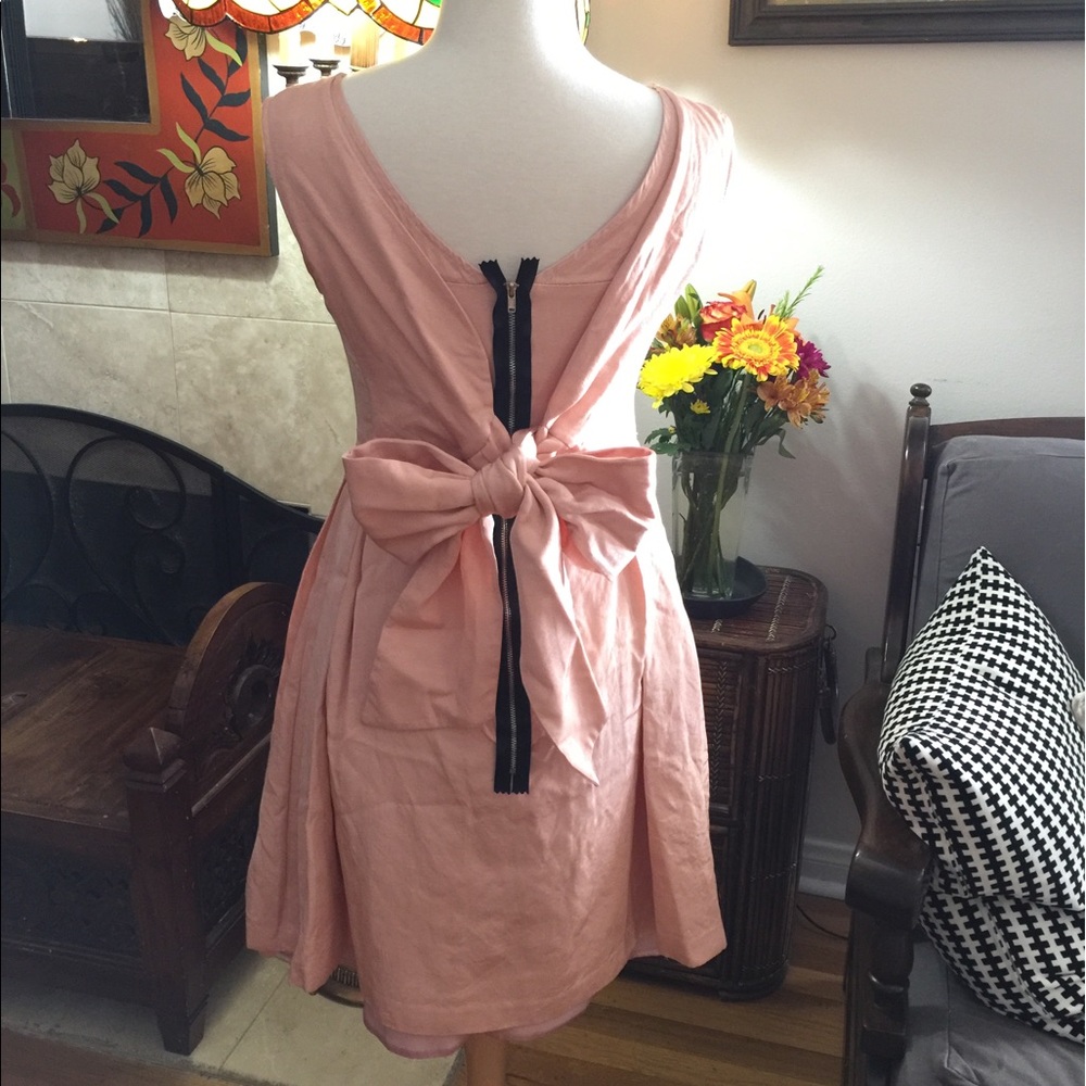 Blush pink cocktail dress