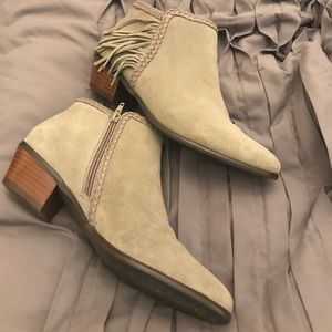 Ankle Boots Grey Suede Size 10