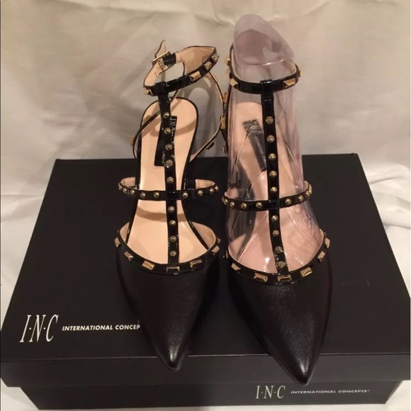 INC INTERNATIONAL CONCEPTS CARMABLK BLACK SZ8M - Picture 1 of 4