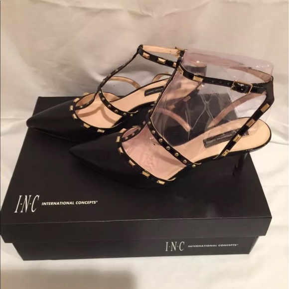 INC INTERNATIONAL CONCEPTS CARMABLK BLACK SZ8M - Picture 2 of 4