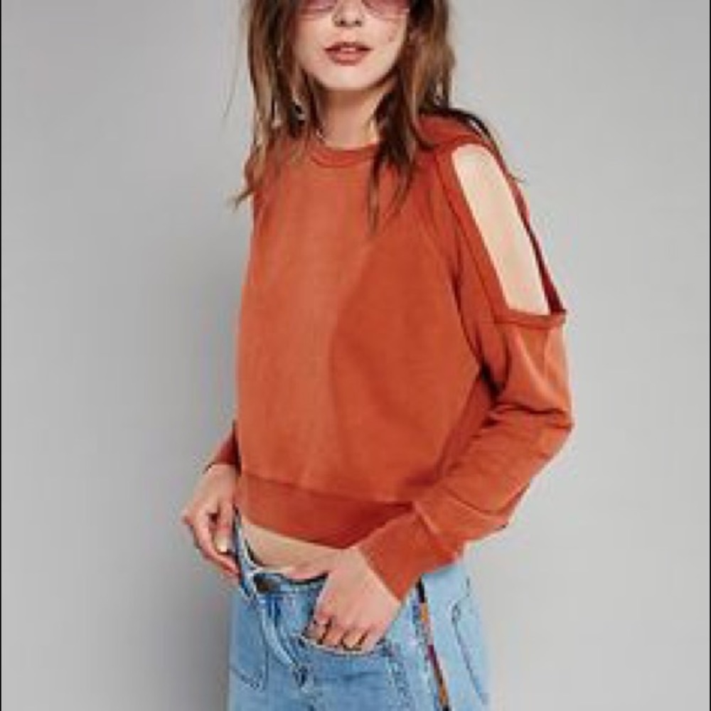 Free People Cutout Sweatshirt