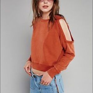 Free People Cutout Sweatshirt