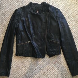 Free People Leather Moto Jacket
