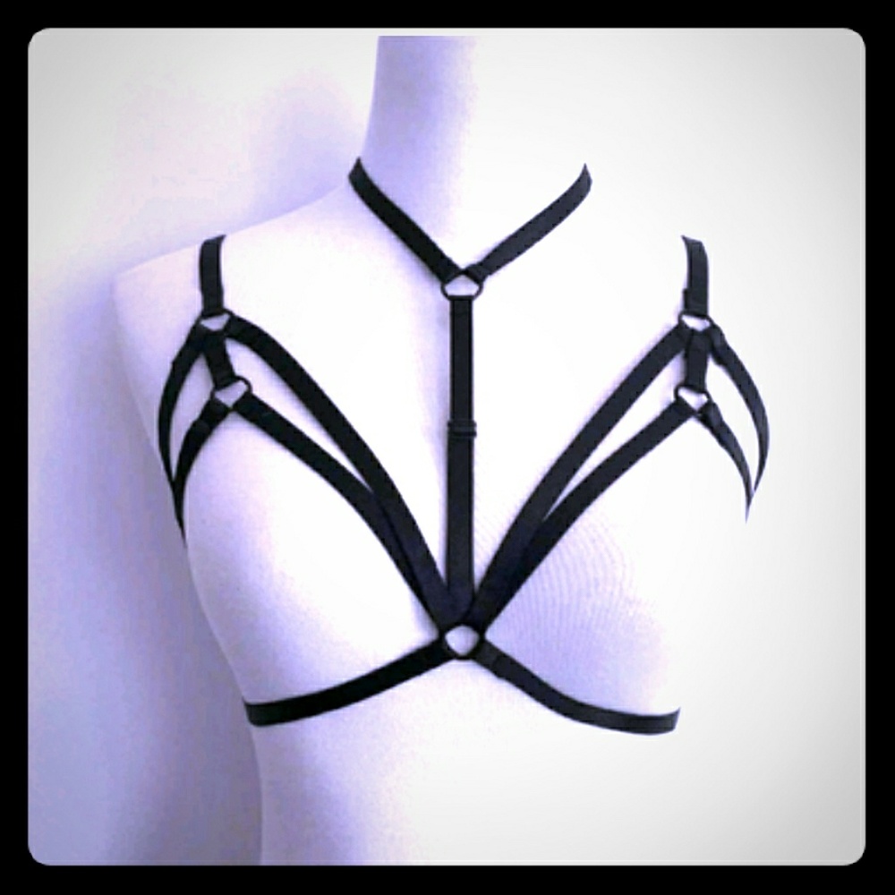 Black Harness with Choker. FREE WITH PURCHASE