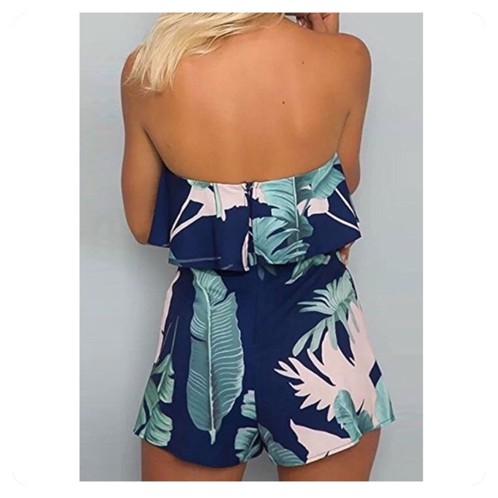 🆕 tropical sleeveless romper - Picture 3 of 3