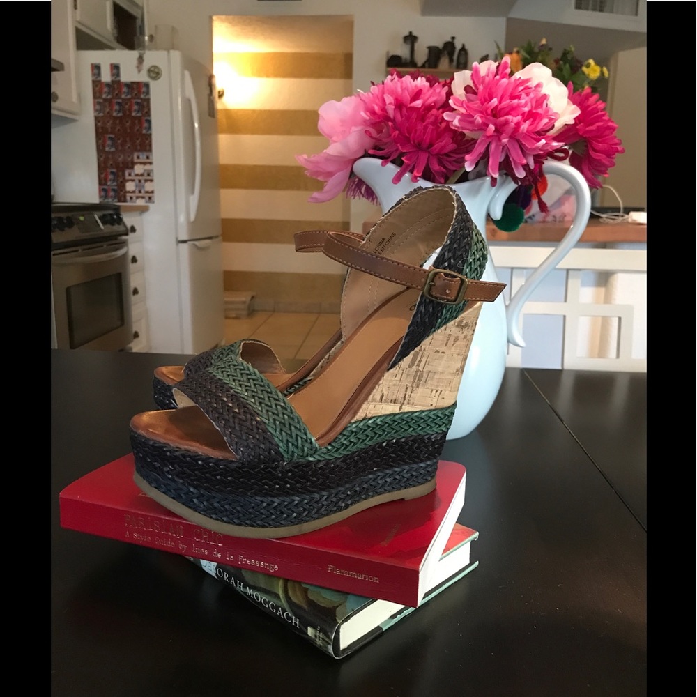 Braided Wedge Heels