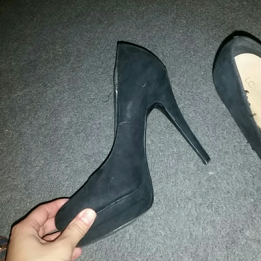 Black heels.