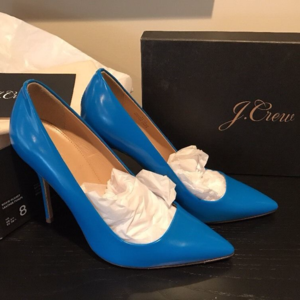 J. Crew Roxie Glossy Pumps B4124 Brilliant Sea 8