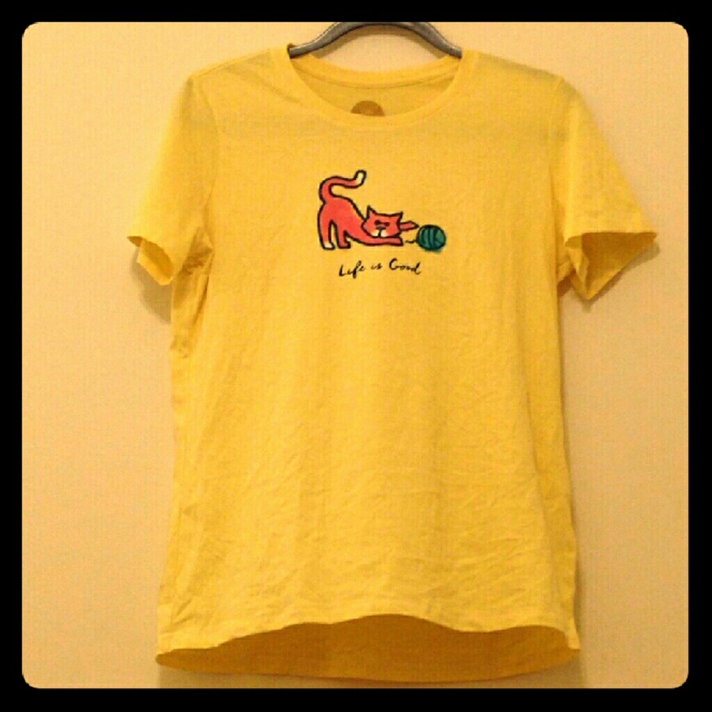 LIFE IS GOOD Kitty Cat Tee