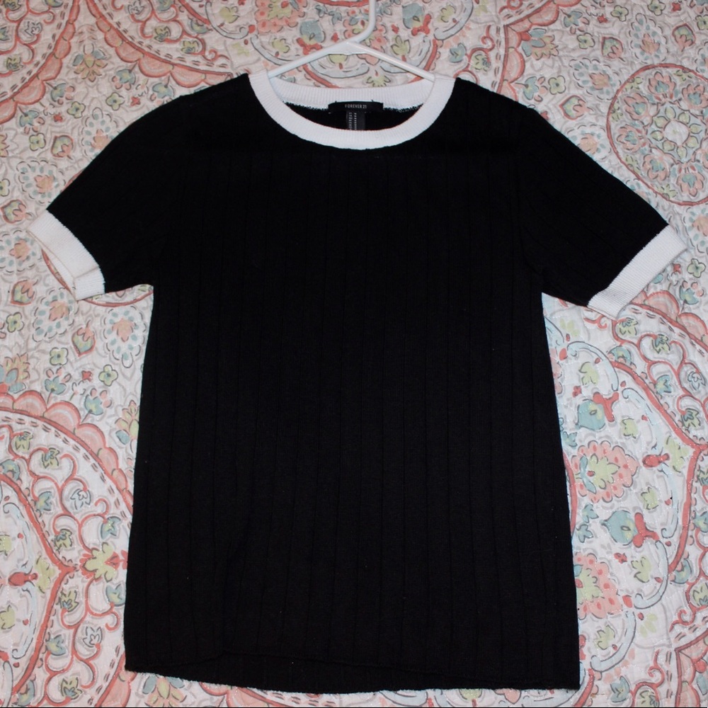 Black Sweater T Shirt