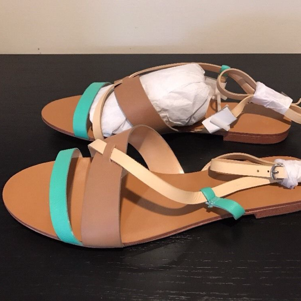 NIB Maiden Lane Leather Flats, Sz 7.5