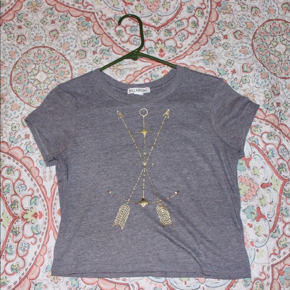 Billabong T Shirt with Gold Arrows - Picture 1 of 2