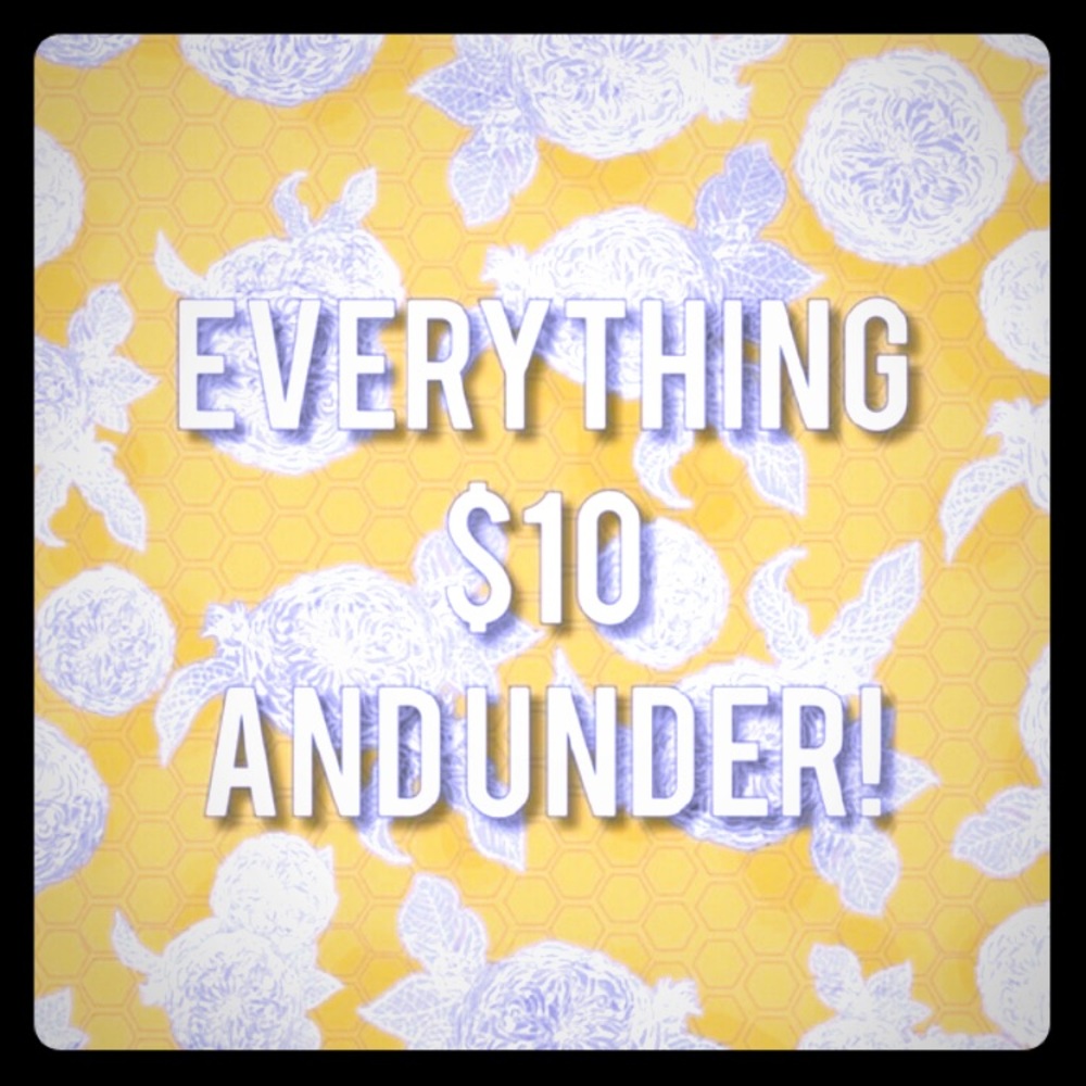 Everything is under $10 dollars 🙀