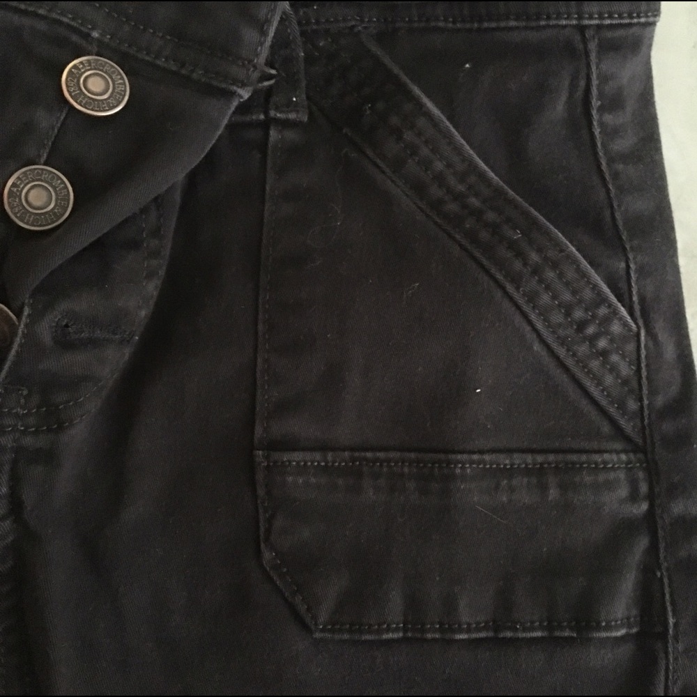 Abercrombie Black Ripped Jeans
