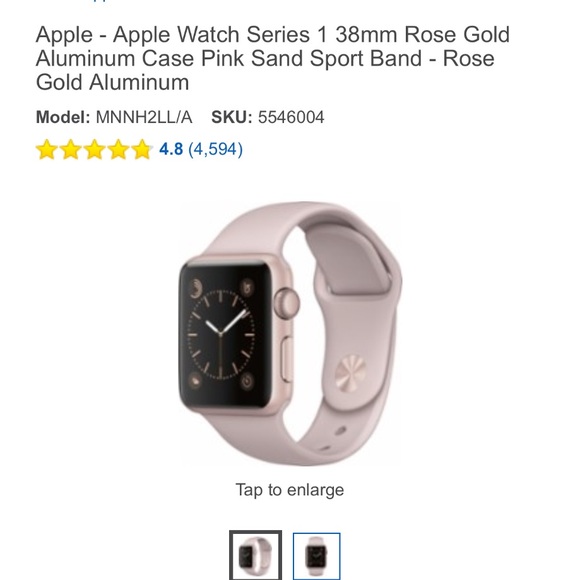 Rose gold/ gray band  watch 1st series 38mm main image 4