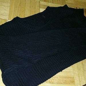 Blue sweater knit