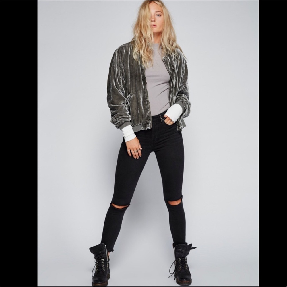 FREE PEOPLE bomber jacket - Picture 2 of 5