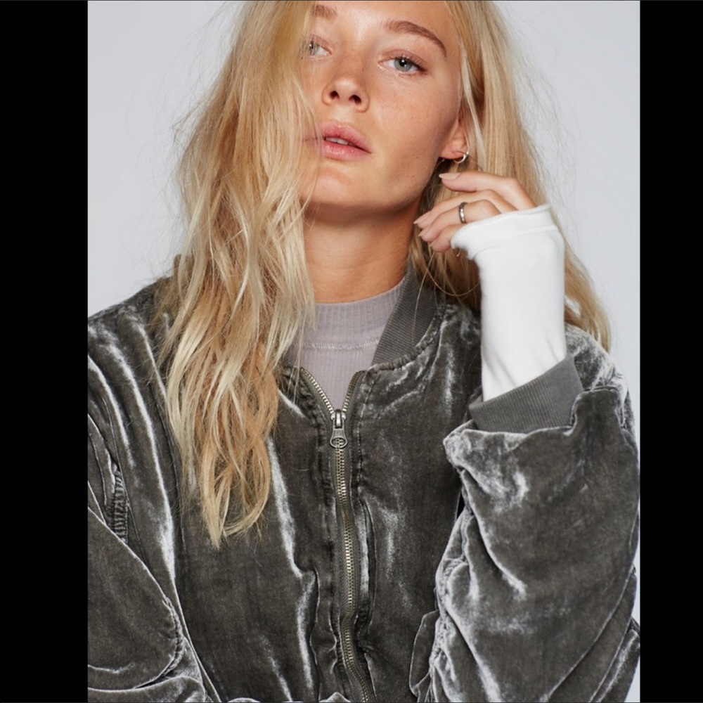 FREE PEOPLE bomber jacket - Picture 3 of 5