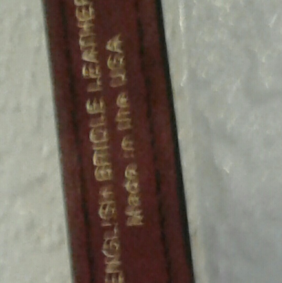 Tory Leather Bridle Belt 26" Half Inch Wide - Picture 2 of 6