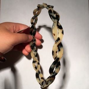 J. Crew Italian Tortoise Two-Strand Headband