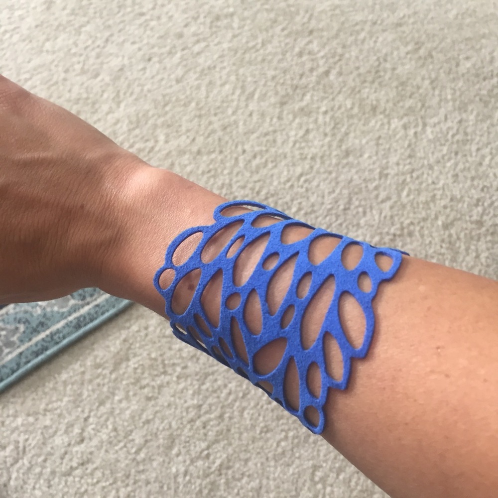 NEVER WORN! Suede "lace" bracelet