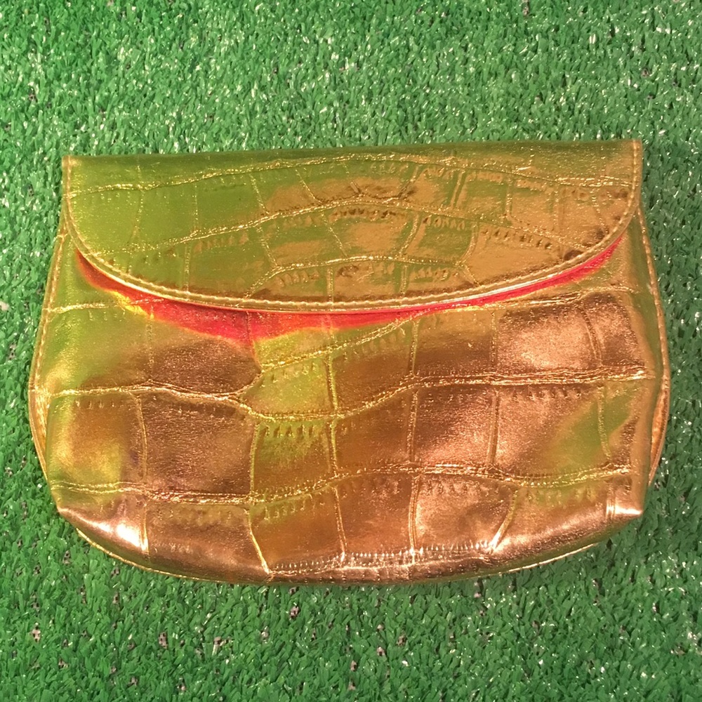 Metallic Gold Estée Lauder Clutch