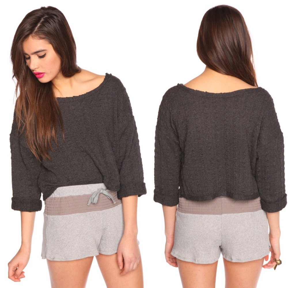 Lucca Couture Chiffon Sweat Shorts