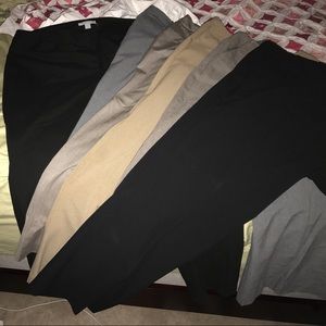 Lot of 6 Size 14 Short NY&Co. Dress Pants.