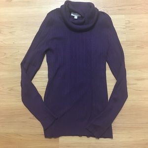 Purple turtle neck