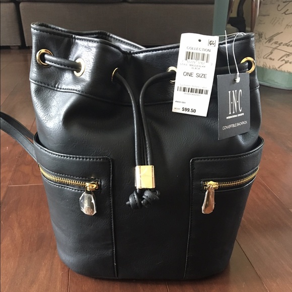 NWT Black INC convertible back pack / shoulder bag main image 4