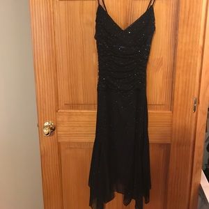 Black sequined dress