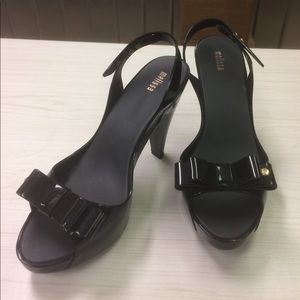Melissa Sky Peep Toe Jelly Heels