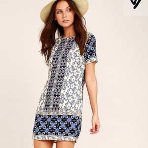 Lulu Patterned Shift Dress